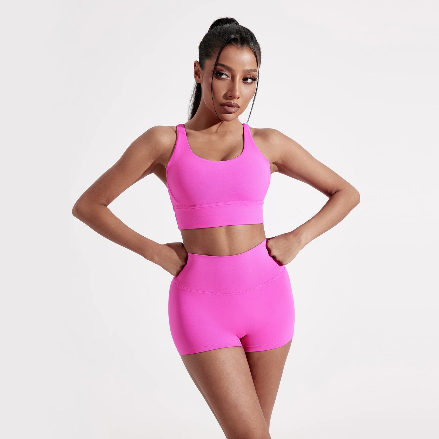 SET BRA & LEGGINGS SHORT ENDURENCE